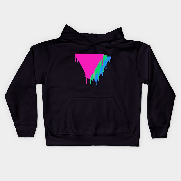 Polysexual Pride Kids Hoodie by Blame_the_Artist